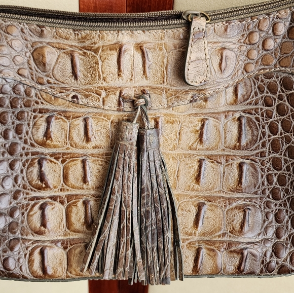 Sondra Roberts Croc Embossed Bag Purse - Picture 8 of 14
